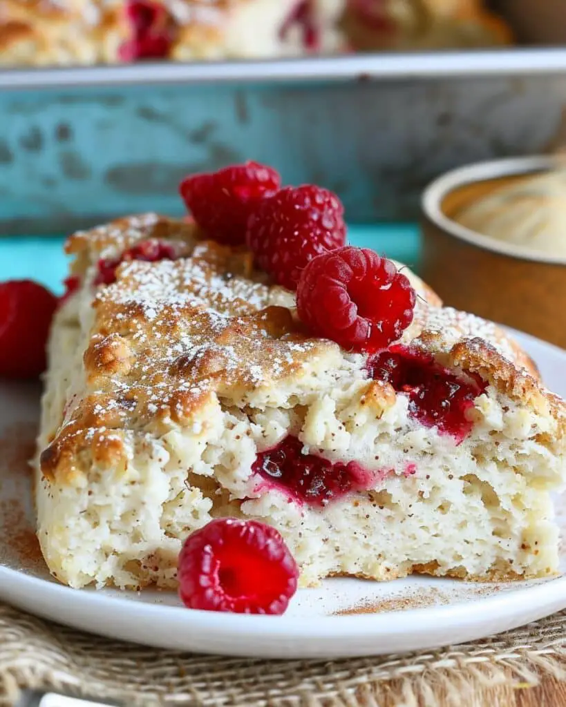 Raspberry Cottage Cheese Scones with 9g Protein Per Serving
