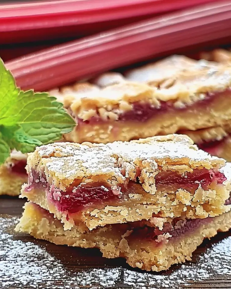 Rhubarb Shortbread Bars