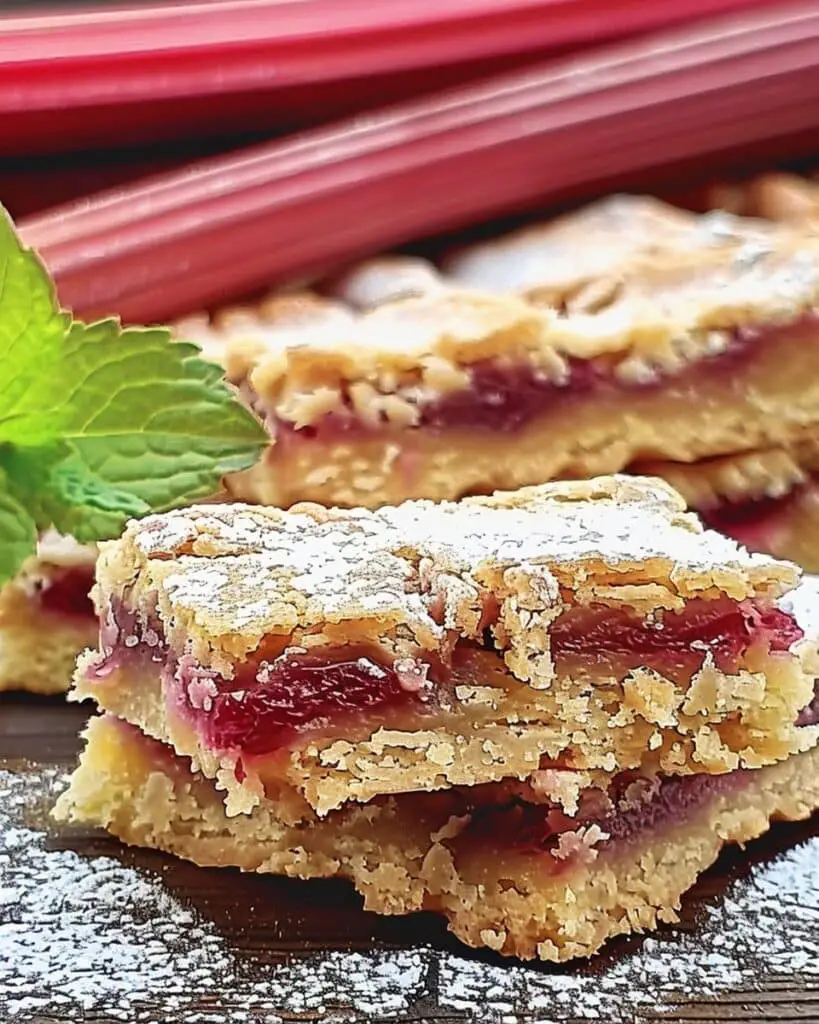 Rhubarb Shortbread Bars