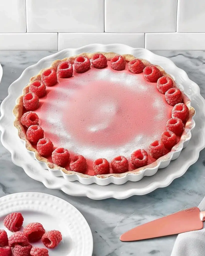 Rhubarb Tart with Shortbread Crust