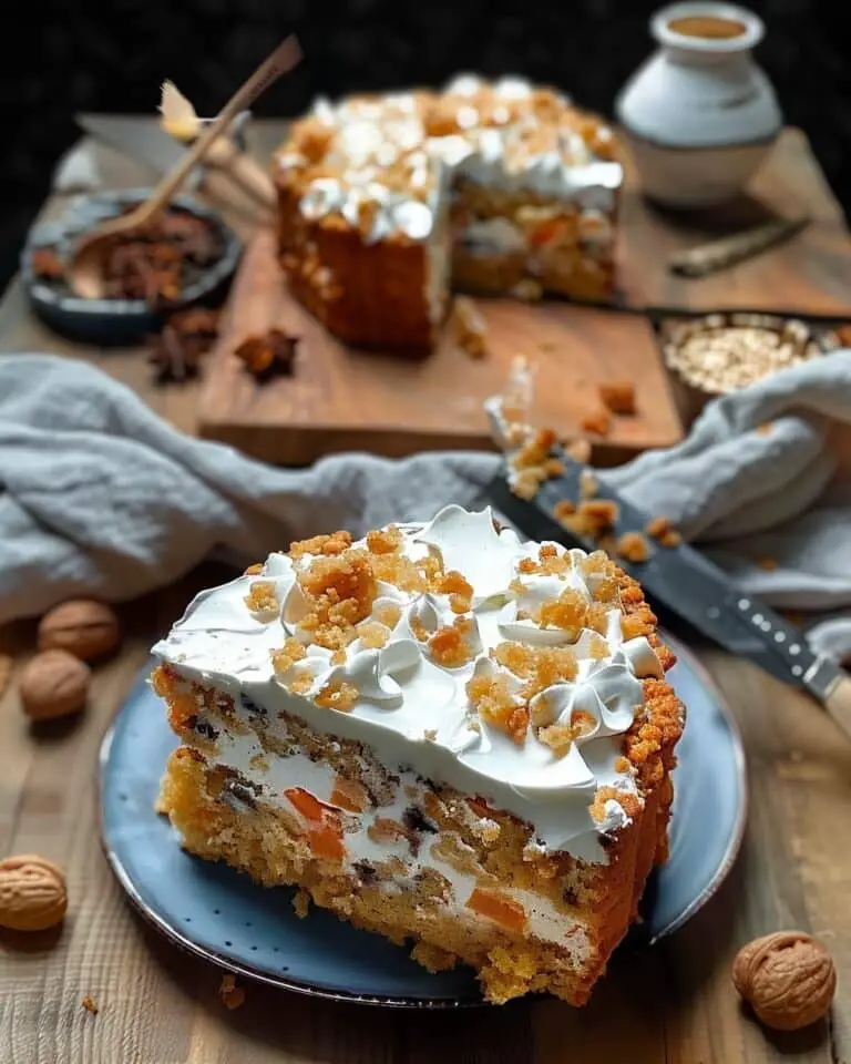 Soft Oatmeal Carrot Cake