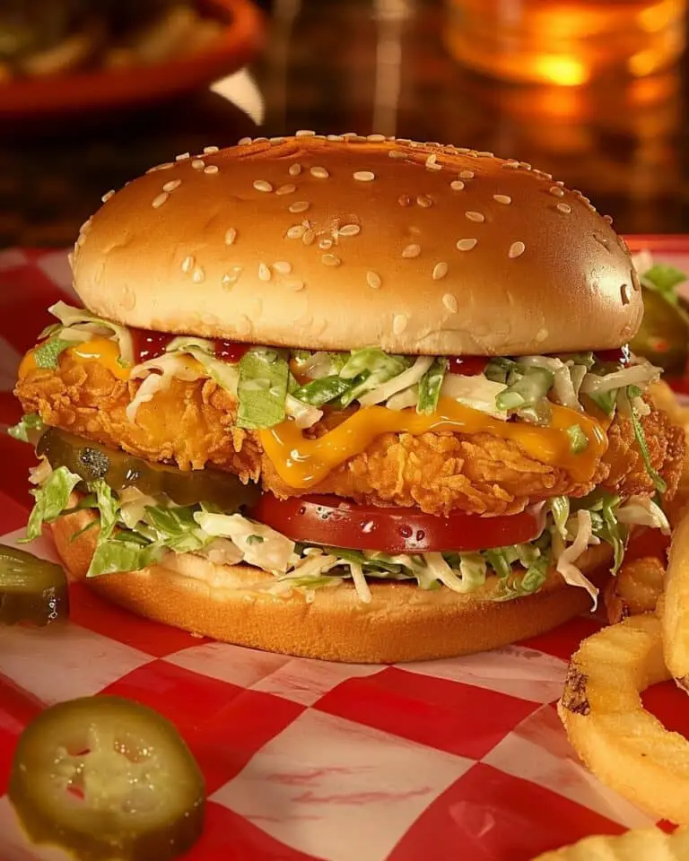 Spicy Crispy Chicken Sandwich with Slaw