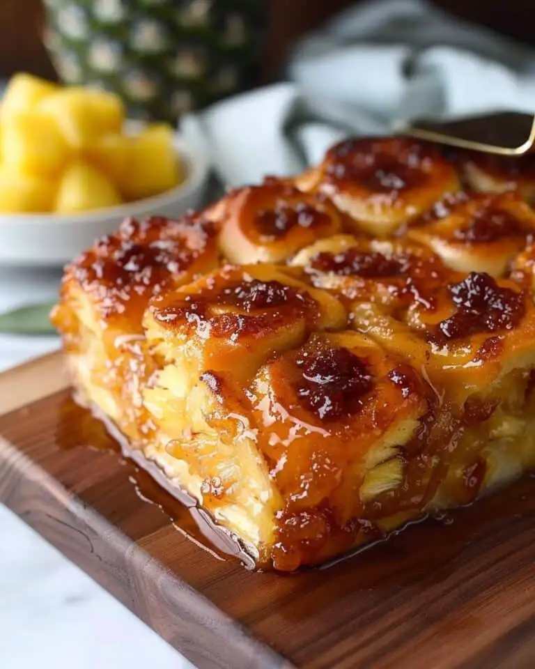 Sticky Brown Sugar Pineapple Rolls