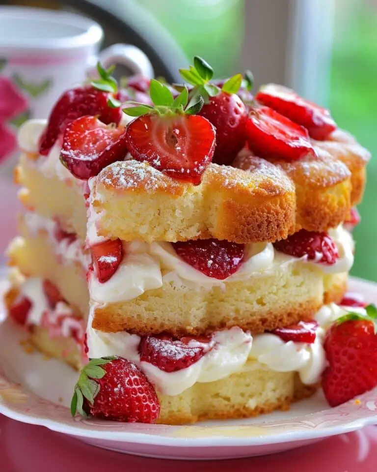 Strawberry Cream Cheese Morning Cake