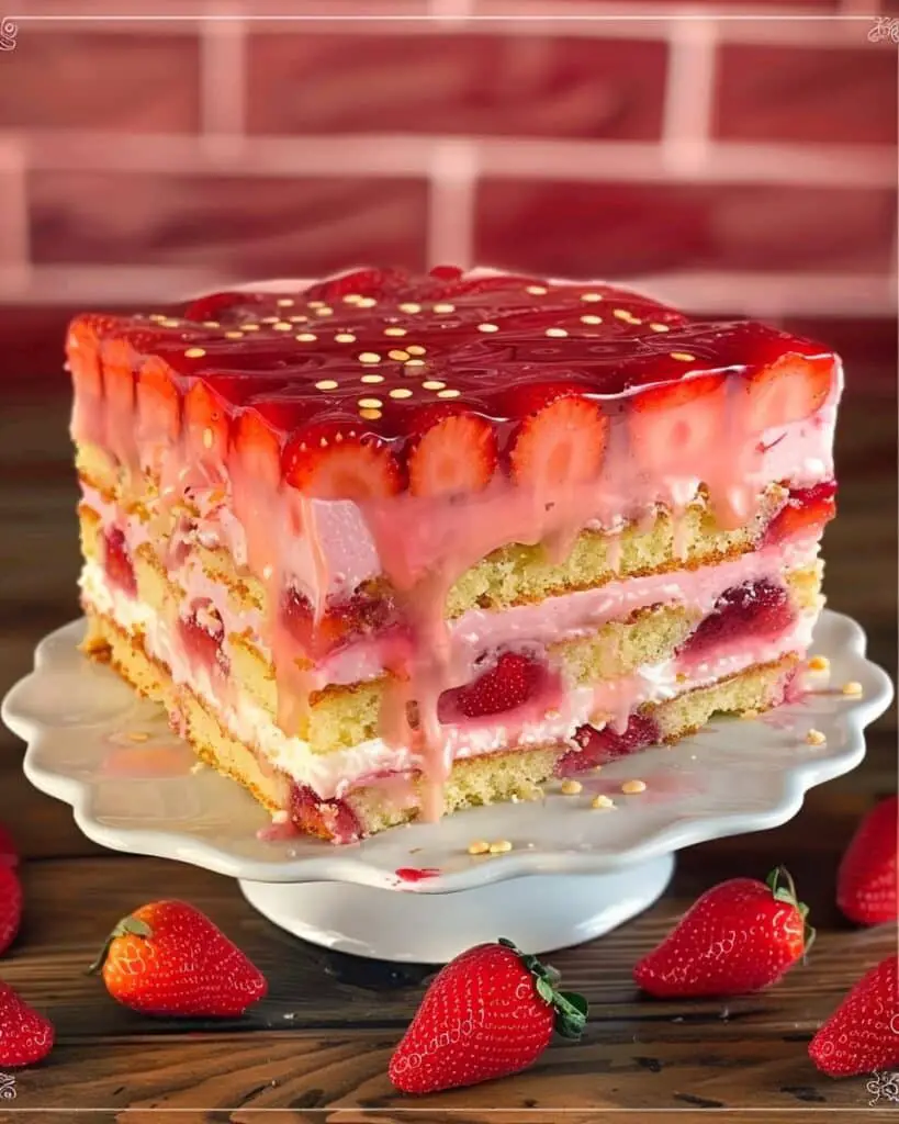 Strawberry Honeybun Cake