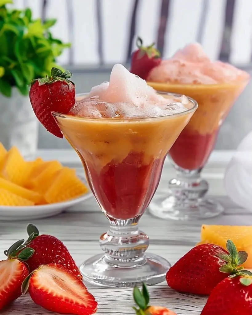Strawberry Mimosas Mocktail