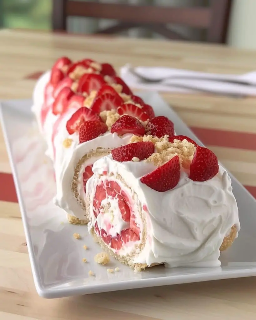 Strawberry Shortcake Cheesecake Rolls