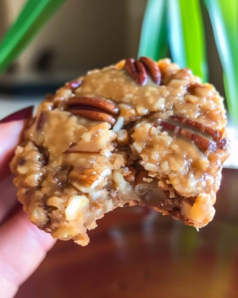 Sugar-Free No-Bake Coconut Pecan Praline Cookies