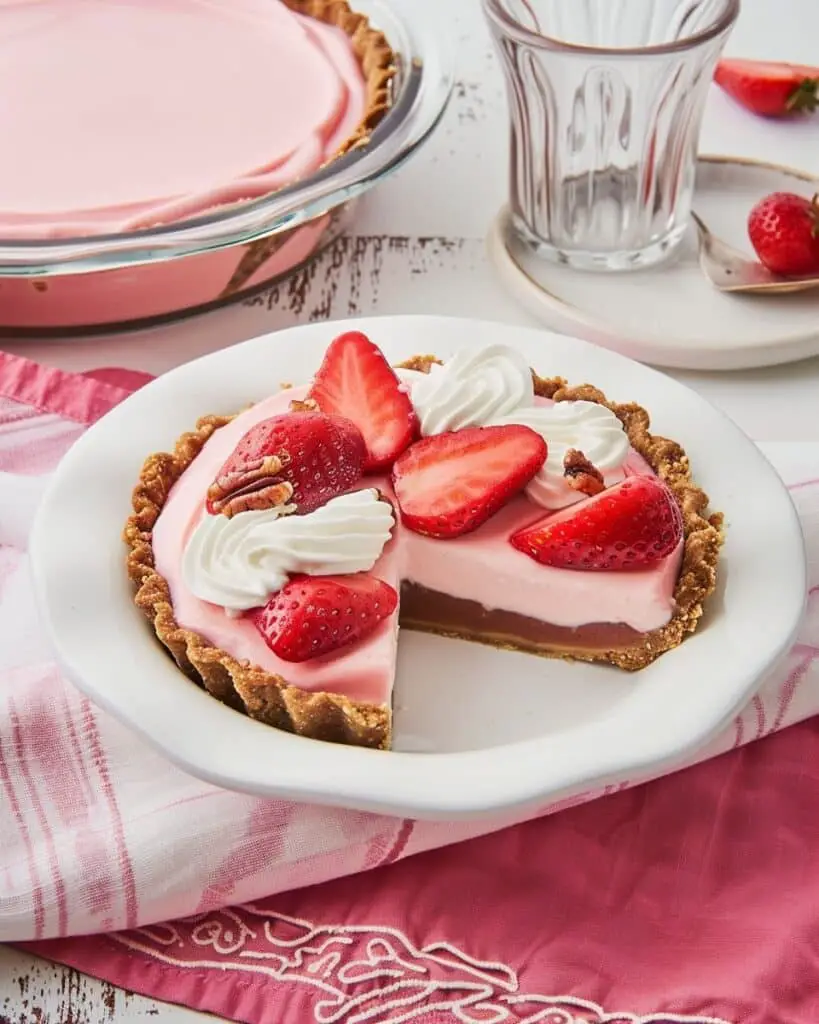 Strawberry Pie with Pecan Crust