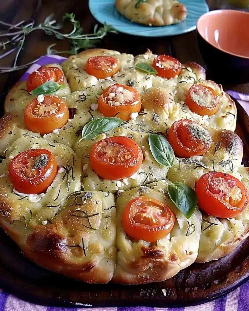 Tomato Basil Garlic Bread
