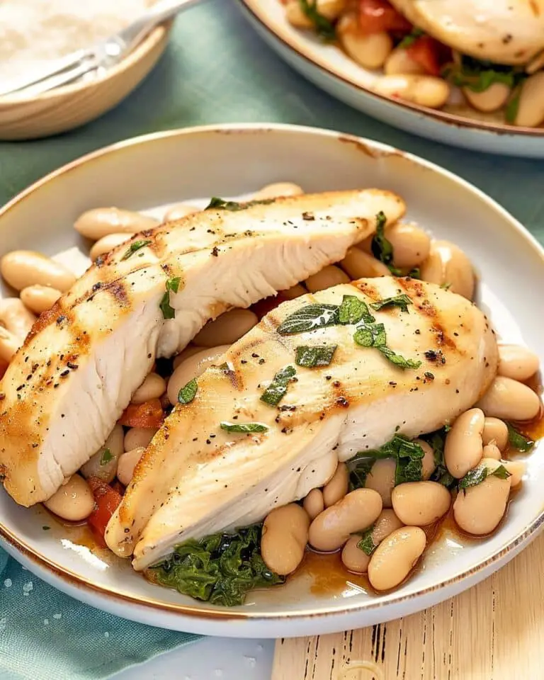 Tuscan Chicken White Bean Skillet