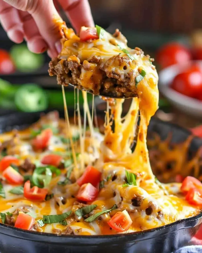 Ultimate Game Day Cheesy Sausage Queso