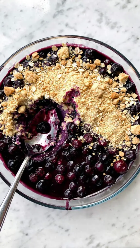 Easy Blueberry Crumble