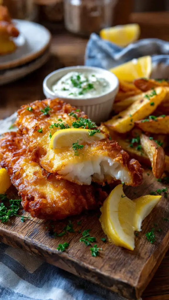 Air Fryer Fish and Chips