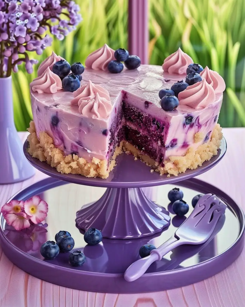 Blueberry Protein Cake