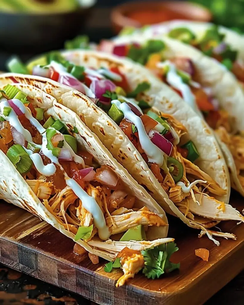 High Protein Crack Chicken Tacos