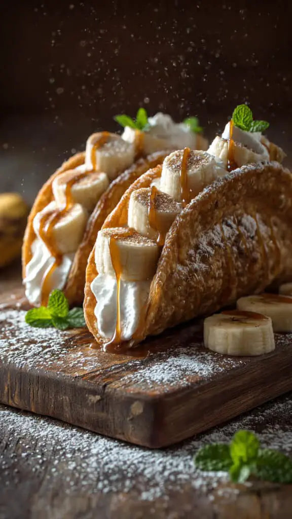 Cheesecake Banana Tacos