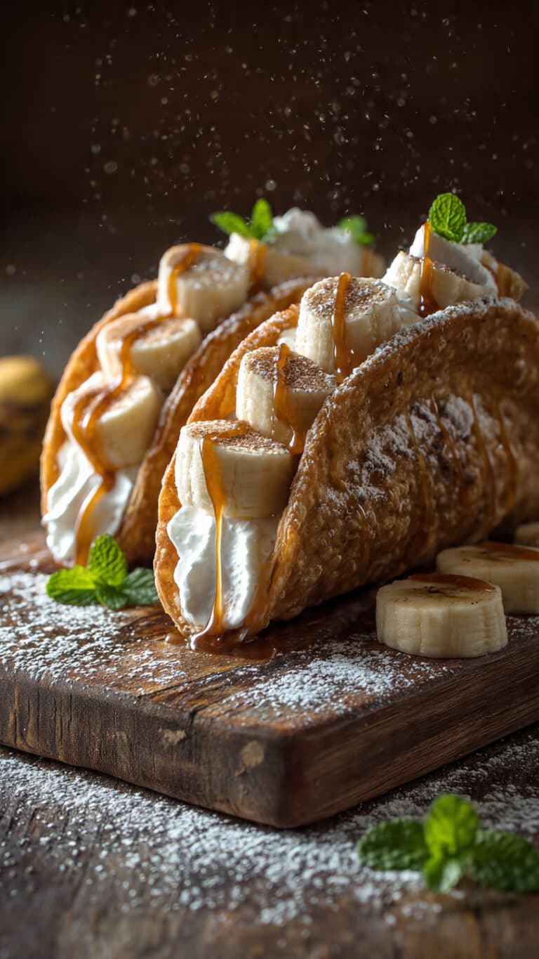 Cheesecake Banana Tacos