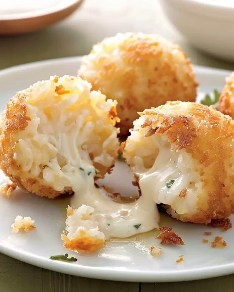 Cheesy Italian Arancini Balls Recipe