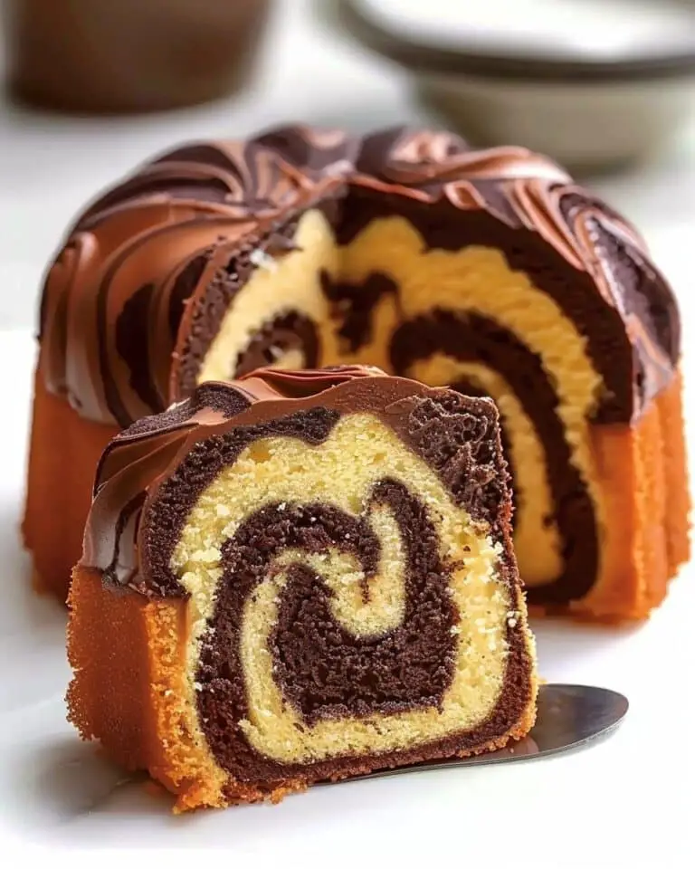 Chocolate Marble Butter Cake (Bundt Style)