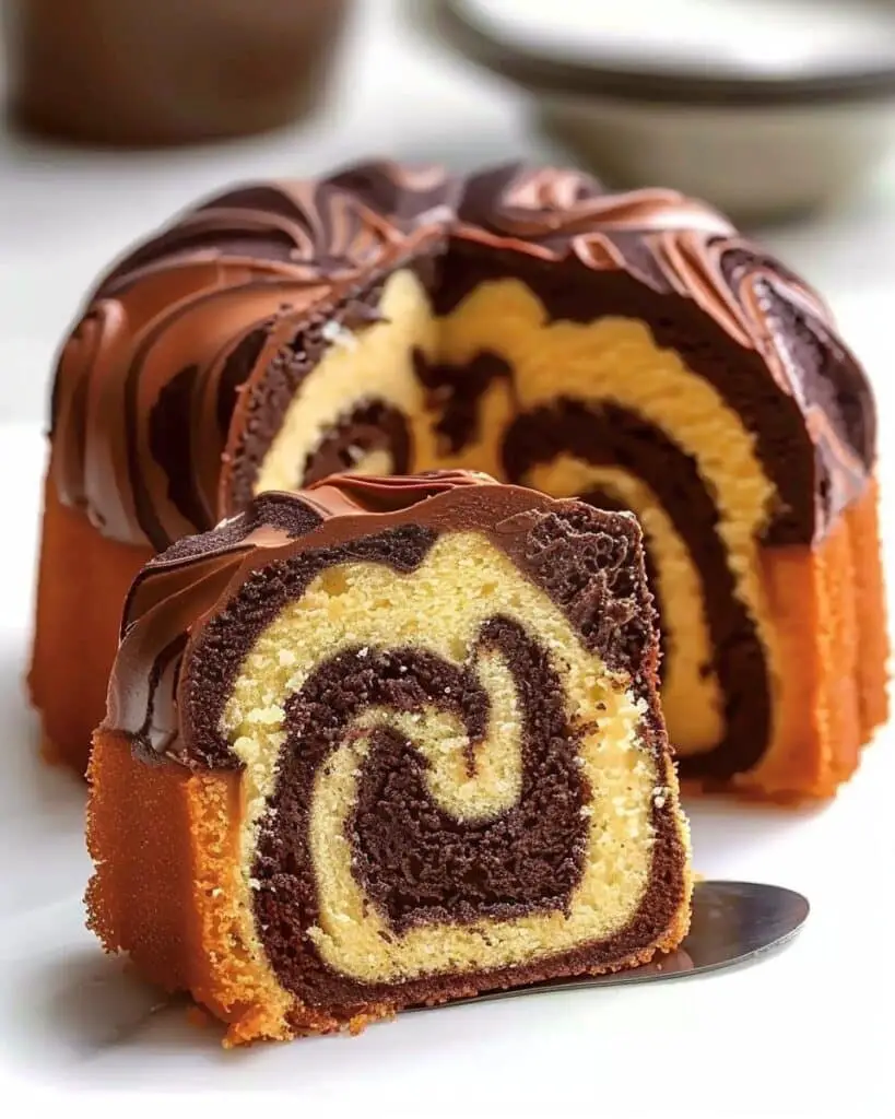 Chocolate Marble Butter Cake (Bundt Style)