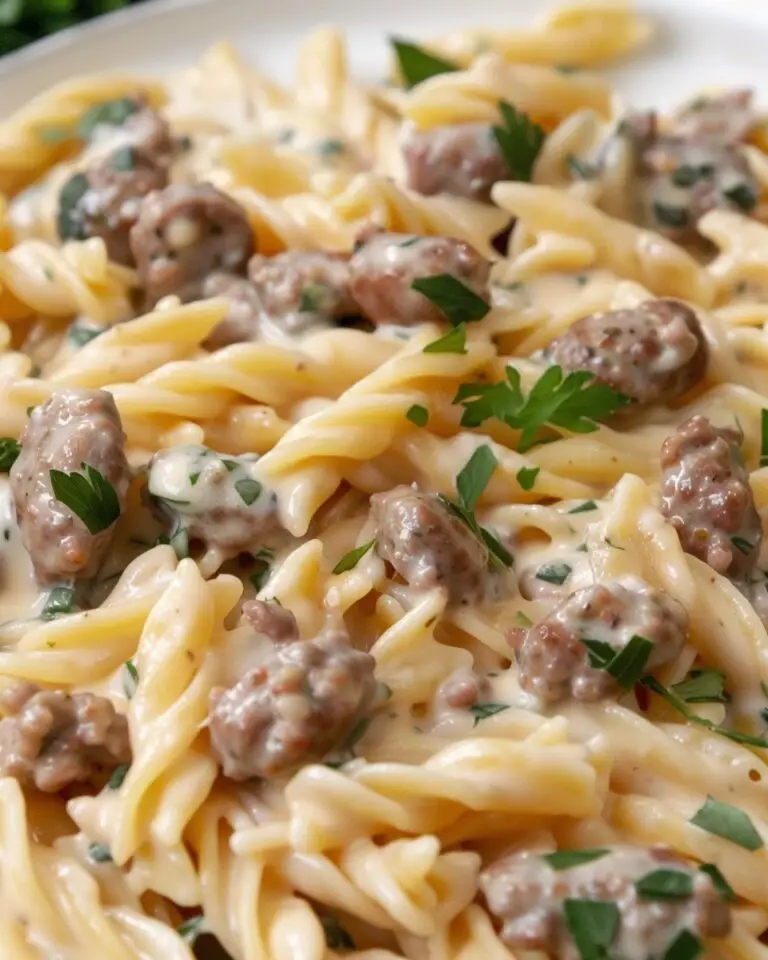 Creamy Tuscan Sausage Pasta Recipe