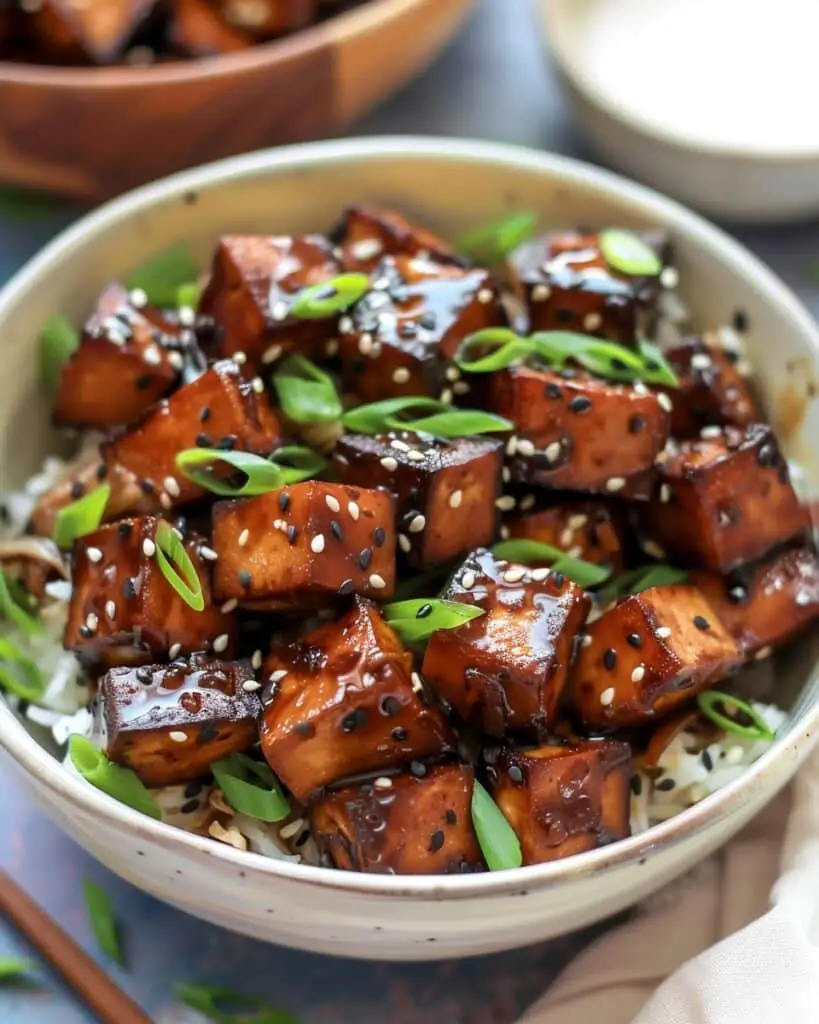 Crispy Garlic Soy Tofu