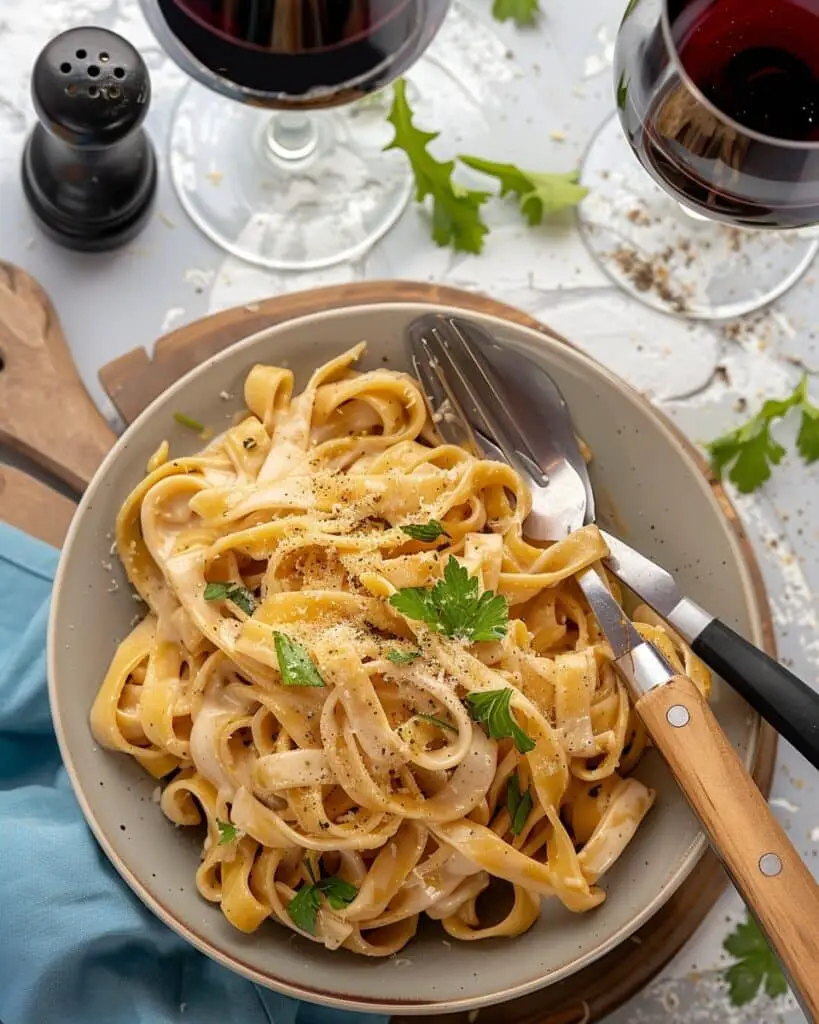 Homemade Fettuccine Alfredo