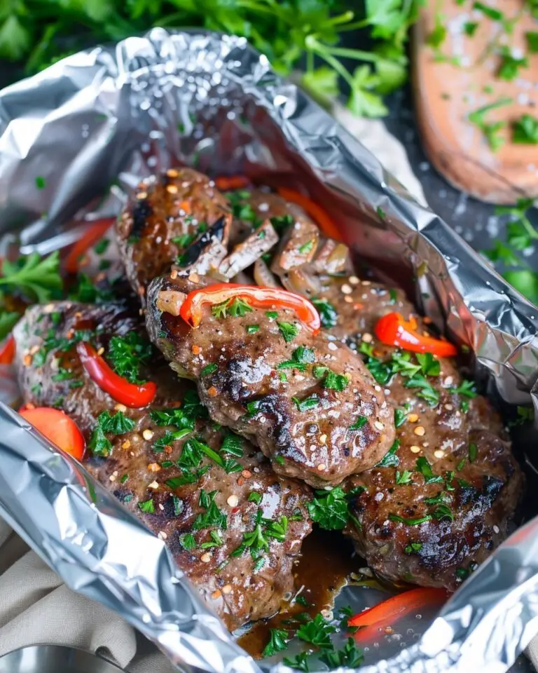 Hamburger Hobo Dinner Foil Packs