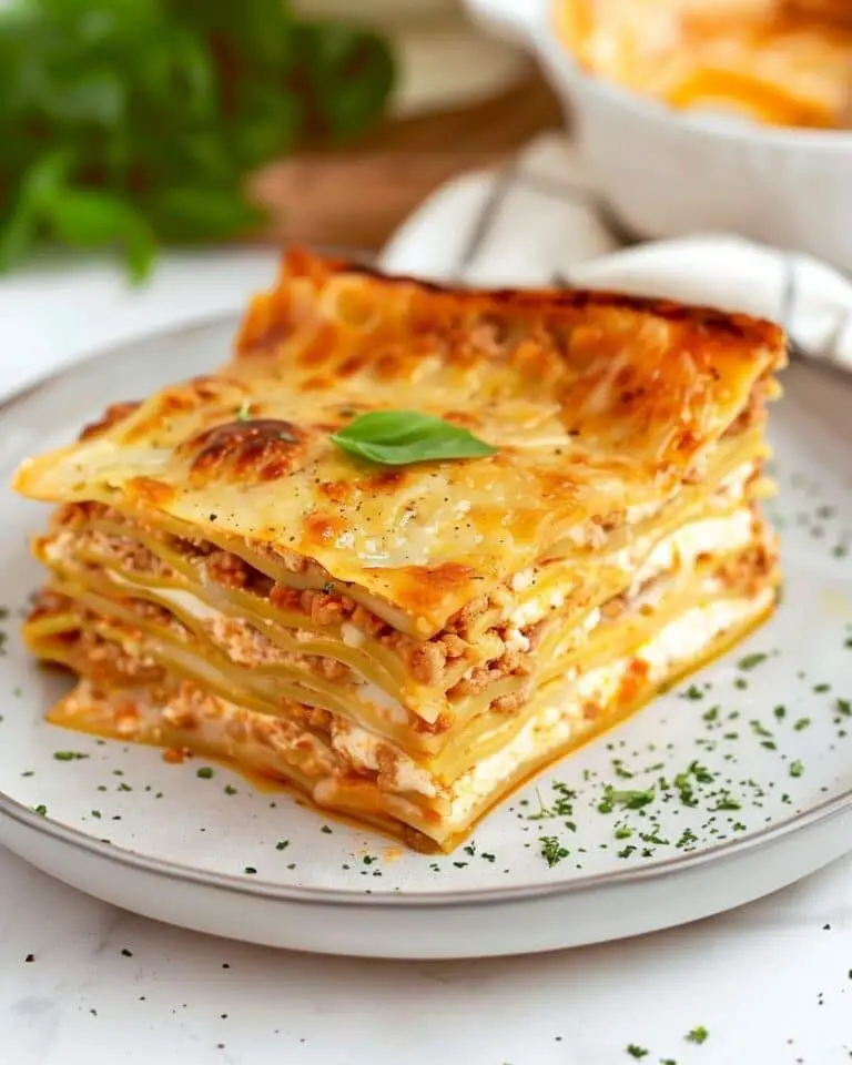 High Protein Cabbage Lasagna