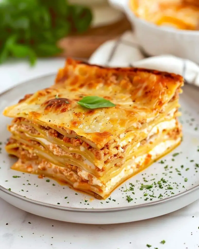 High Protein Cabbage Lasagna