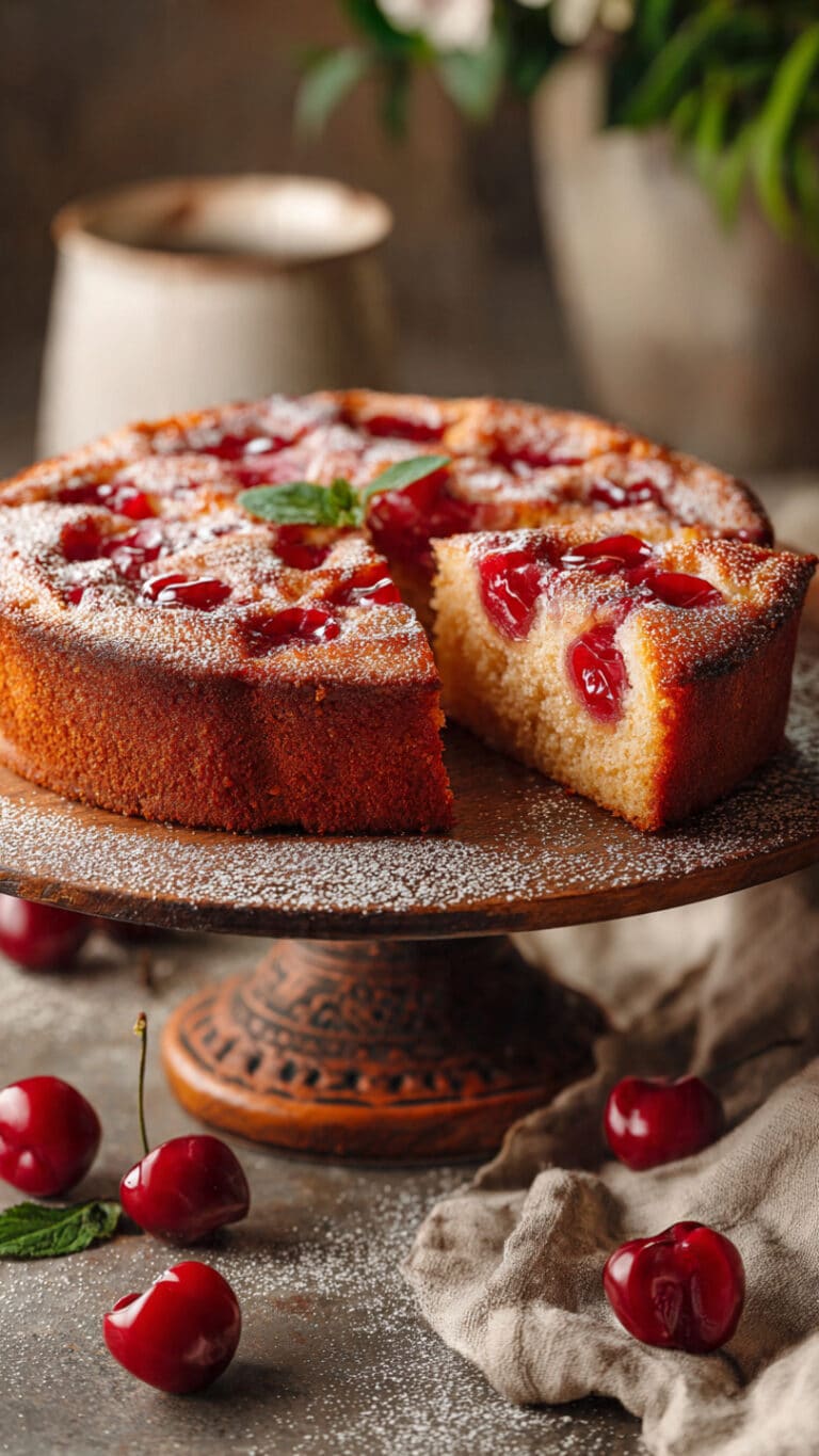 Hungarian Sour Cherry Cake