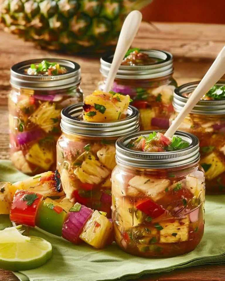 Jelly Jar Pineapple Marinade