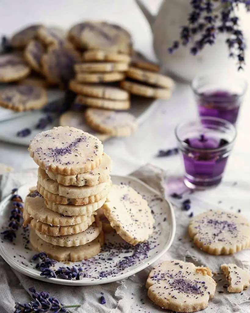 Lavender Shortbread Cookies
