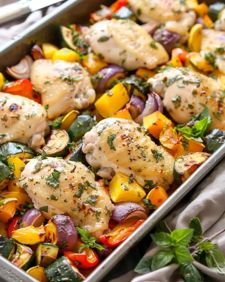 Maple Dijon Roasted Chicken with Fall Veggies