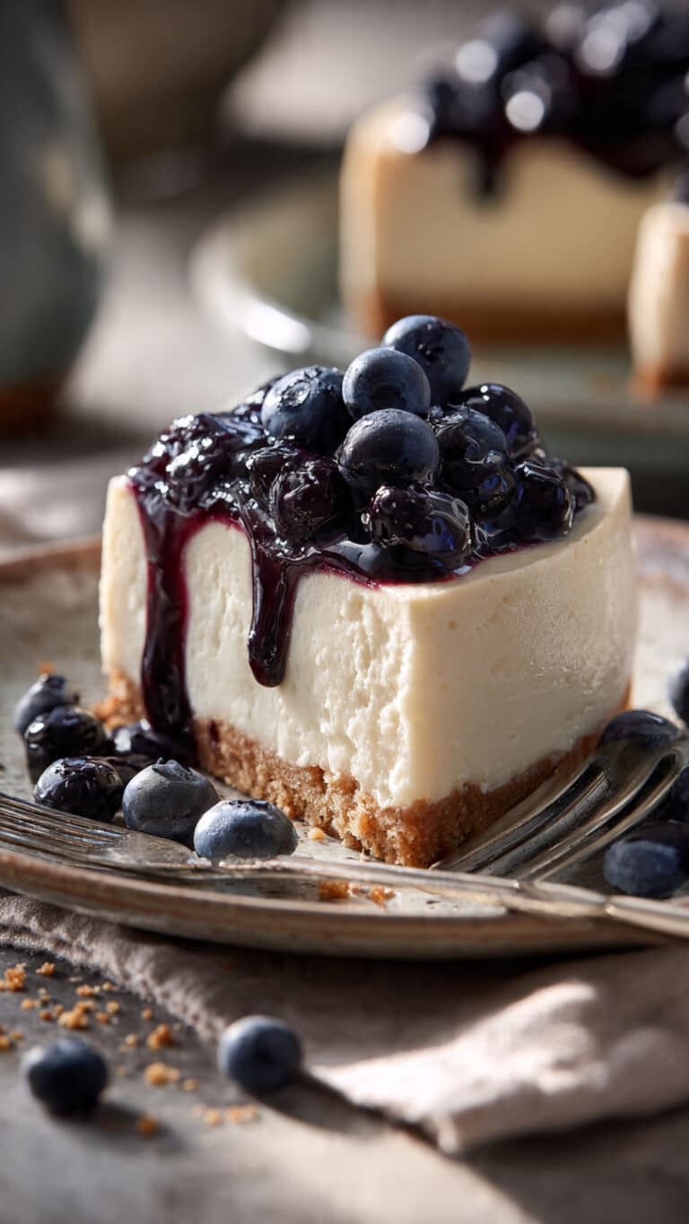 No-Bake Blueberry Cheesecake