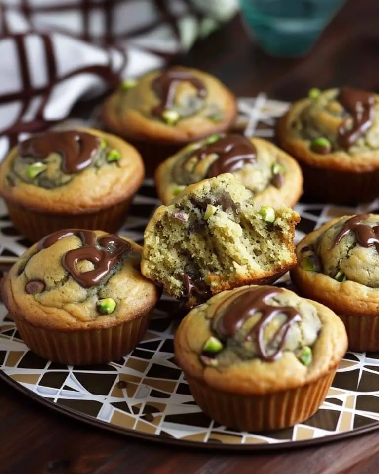 Pistachio Muffins Filled with Nutella®