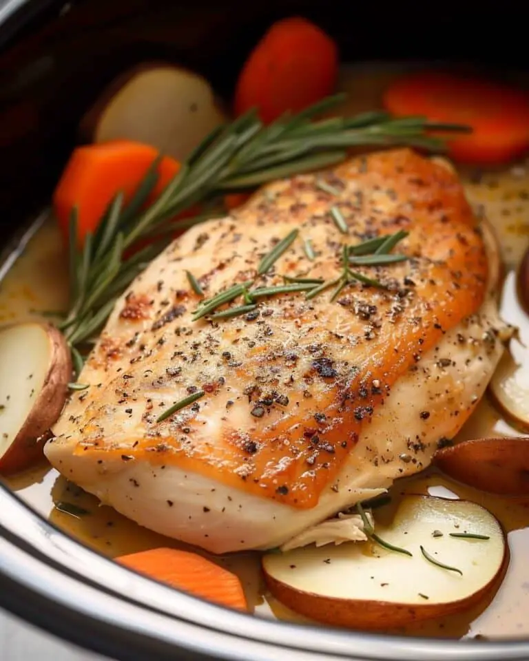 Slow Cooker One-Pot Lemon Herb Chicken Dinner