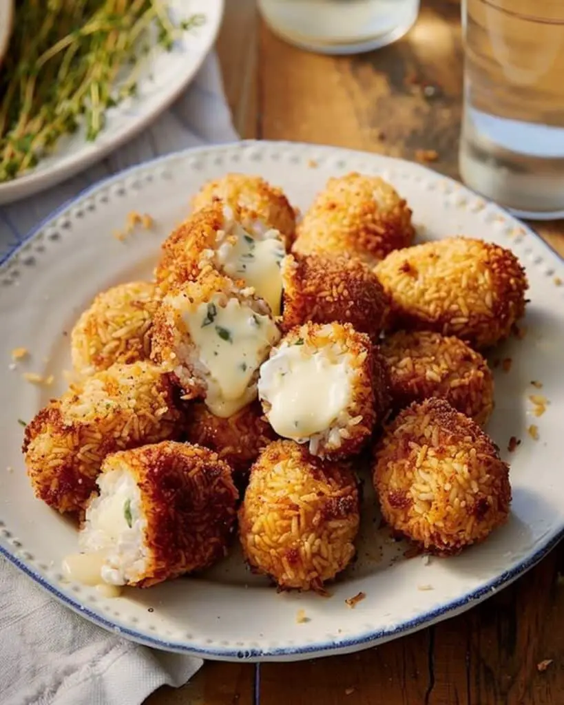 Supplì al Telefono (Roman Rice Balls with Mozzarella)