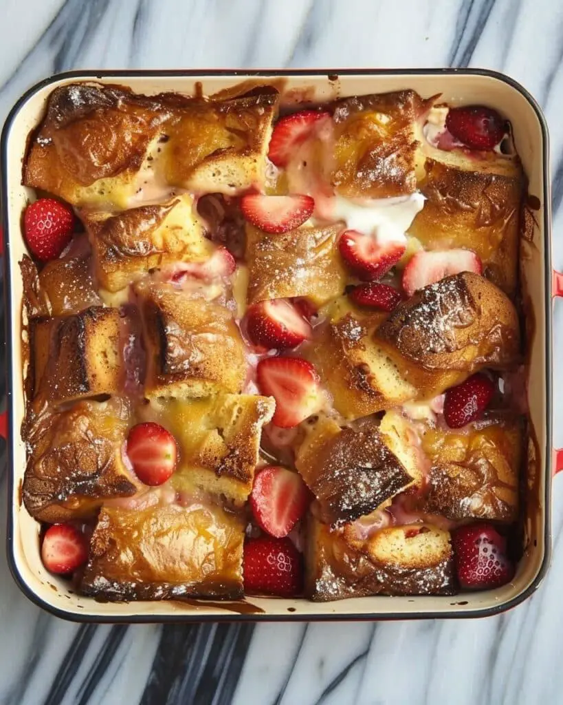 Strawberries-and-Cream Breakfast Casserole