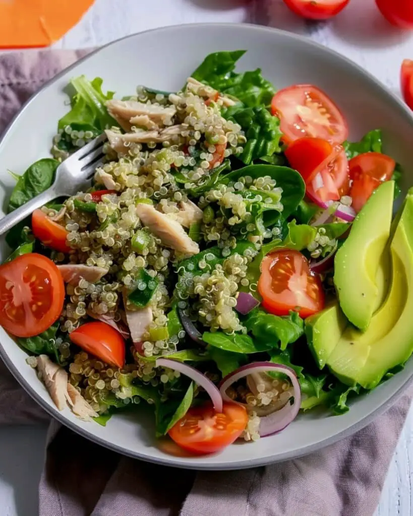 Tuna and Spiced Quinoa Dinner Salad