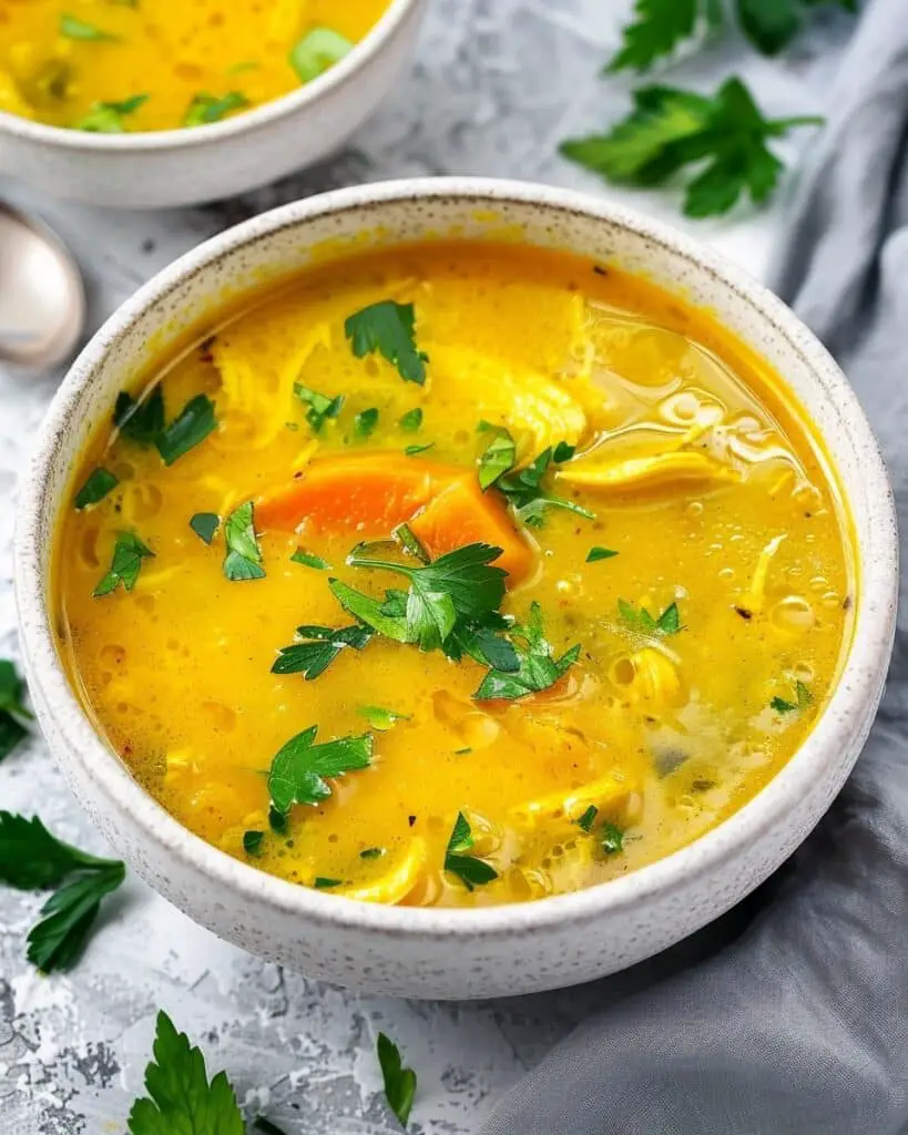 Anti-Inflammatory Turmeric Chicken Soup